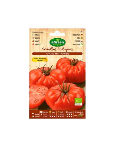 Sobre con semillas eco de tomate marmade raf agreen