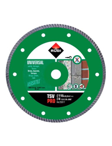 Disco diamantado tsv ø115mm pro 25917 rubi