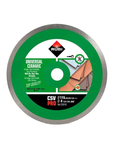 Disco diamantado csv ø115mm pro 25910 rubi