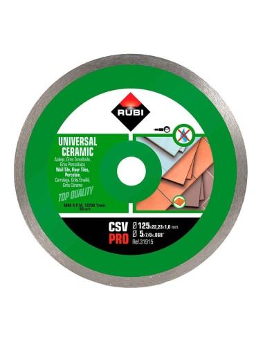 Disco diamantado csv ø125mm pro r31915 rubi