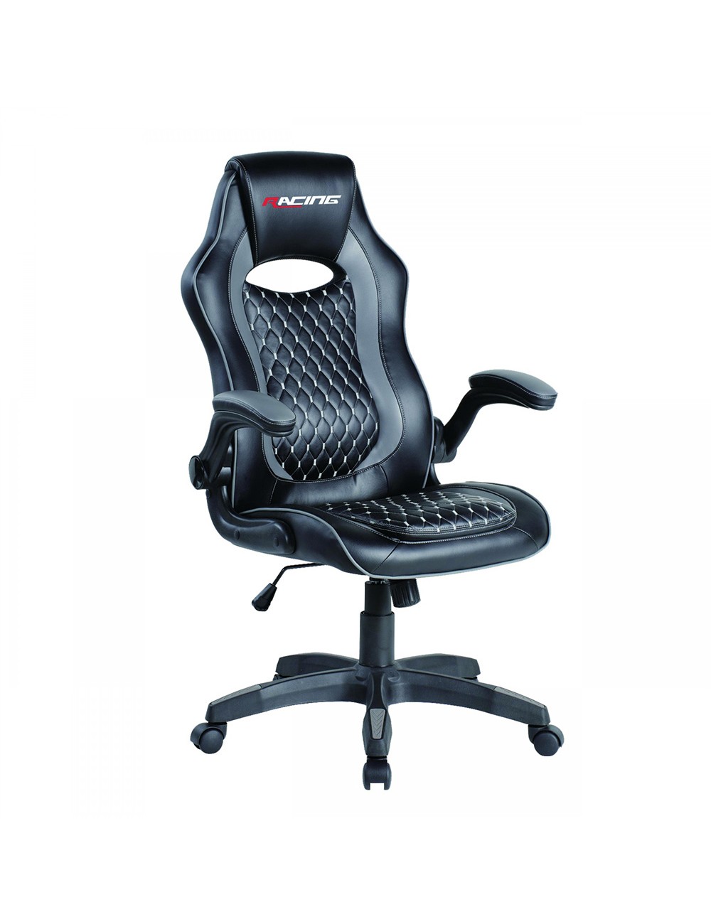 Silla gaming ergonomica negra racing pro bergner