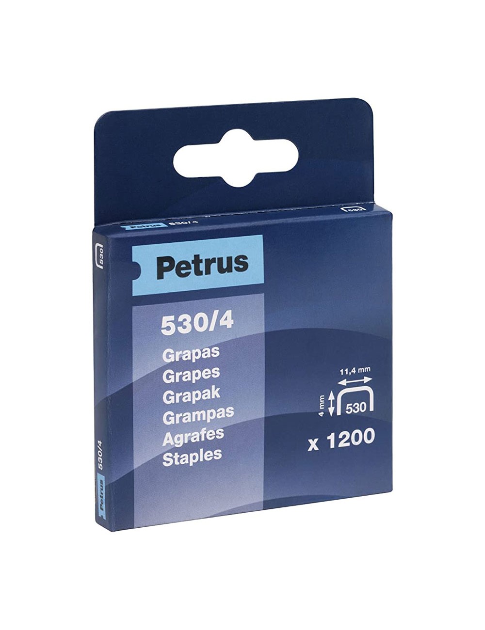 Caja 1200 grapas mod. 530/4mm. 77512 petrus