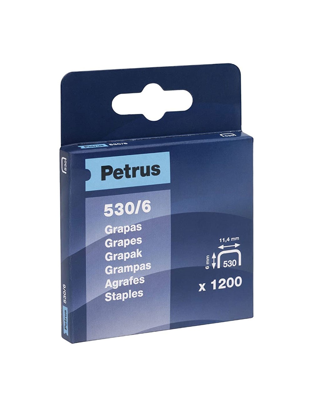 Caja 1200 grapas mod. 530/6mm 77513 petrus