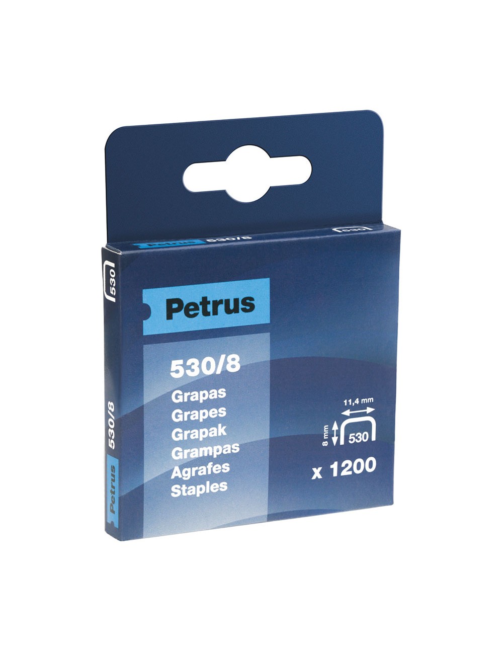 Caja 1200 grapas mod. 530/8mm 77514 petrus