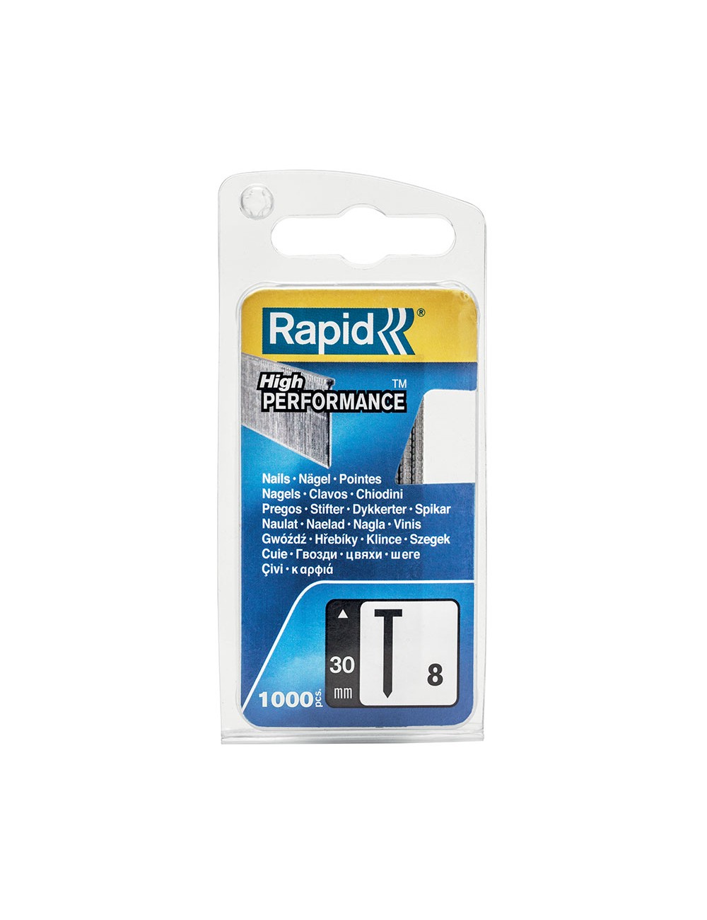 Blister 1000 clavos nº 8 30mm 40109536 rapid