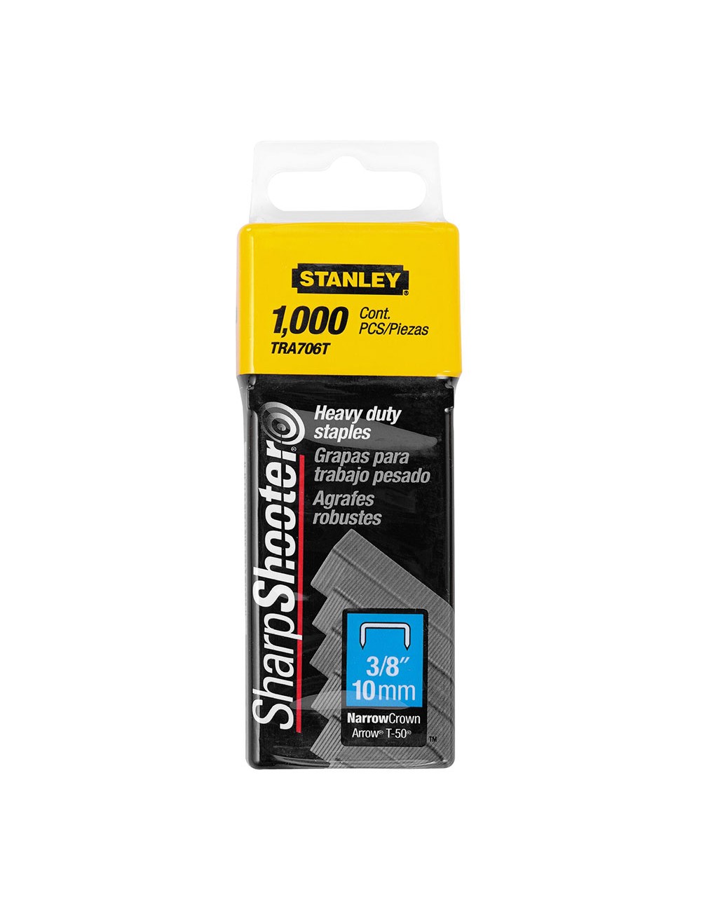 Caja 1000 grapas tipo g (4/11/140) 10mm 1-tra706t stanley