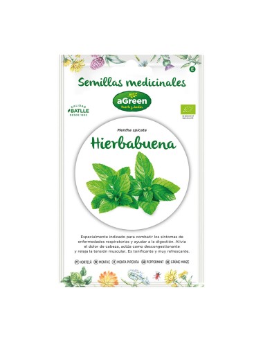 Sobre con semillas de hierbabuena "medicinal" eco 857005bolsh agreen