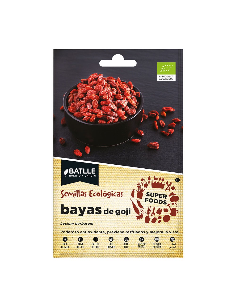 Sobre con semillas de baya de goji "super foods" eco 680002bols batlle