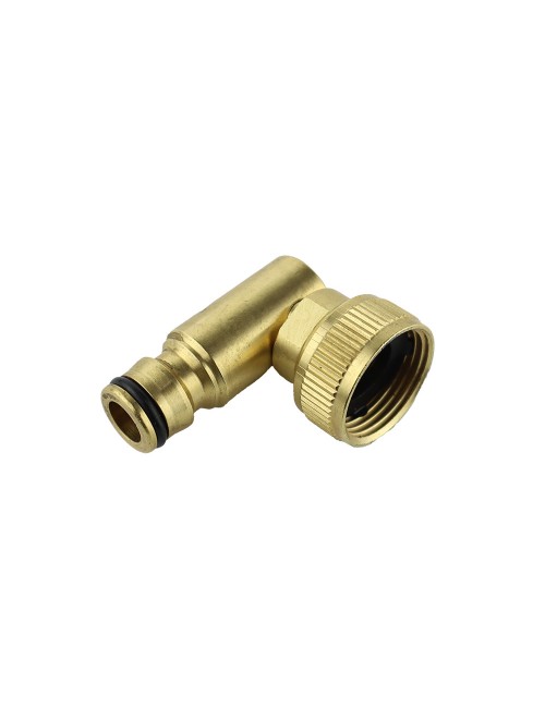 Adaptador de grifo rosca hembra 3/4" codo laton aqua control