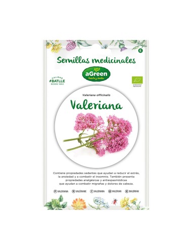 Sobre de semillas valeriana "medicinal" eco 857014bolsh agreen