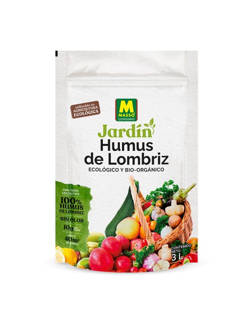 Abono humus 100% de lombriz eco 3 l massó