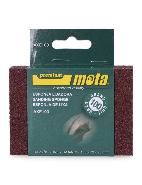 Lija de esponja alumina grano 100 axe100 mota