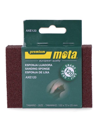 Lija de esponja alumina grano 120 axe120 mota