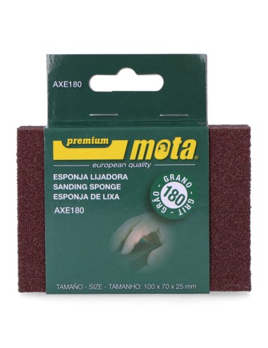 Lija de esponja alumina grano 180 axe180 mota