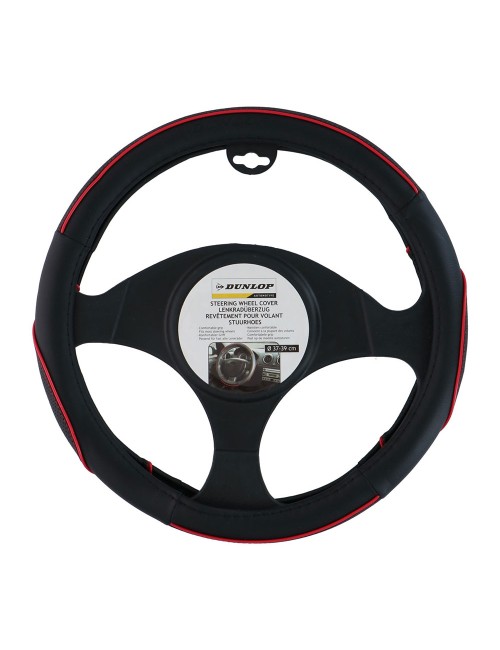 Funda para volante de ø37-39cm detalle rojo dunlop