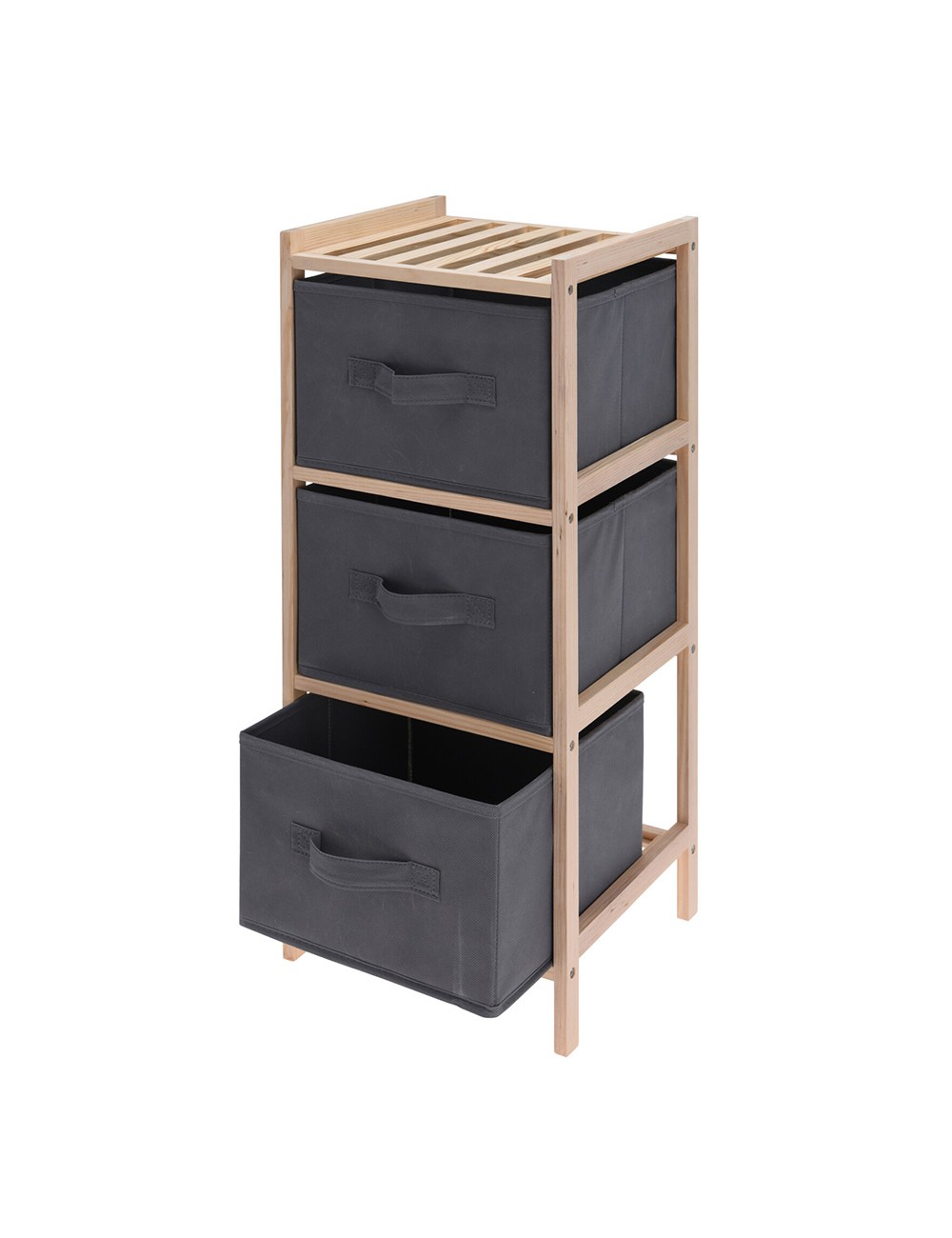 Armario de 3 compartimentos para almacenar 27,5x25,4x65cm, 784630050. storage solutions