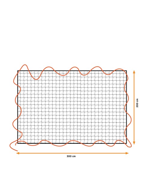 Red de carga elastica, 2x3m, mallado 10x10cm. black+decker