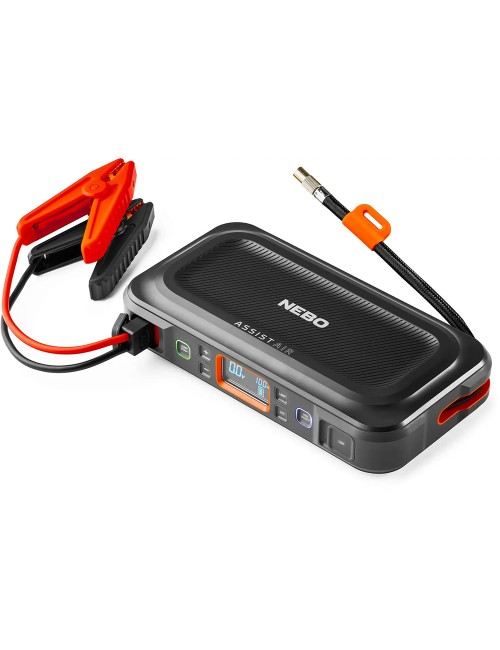 Arrancador + compresor de aire assist air jump starter. nebo