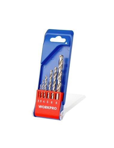 Brocas metal, juego 6 piezas. workpro