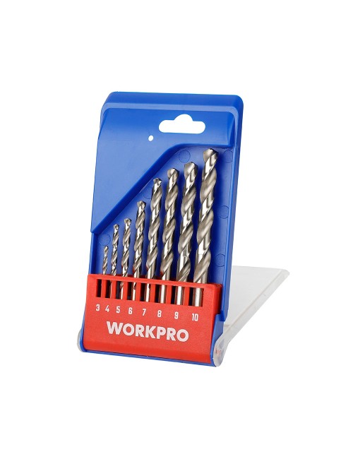 Brocas metal, juego 8 piezas. workpro