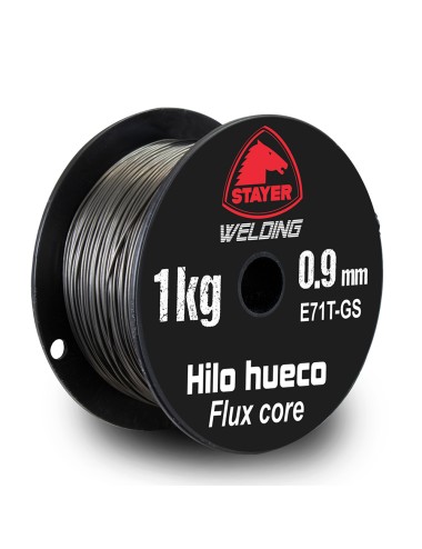 Bobina hilo hueco 1kg 0.9mm e71t-gs