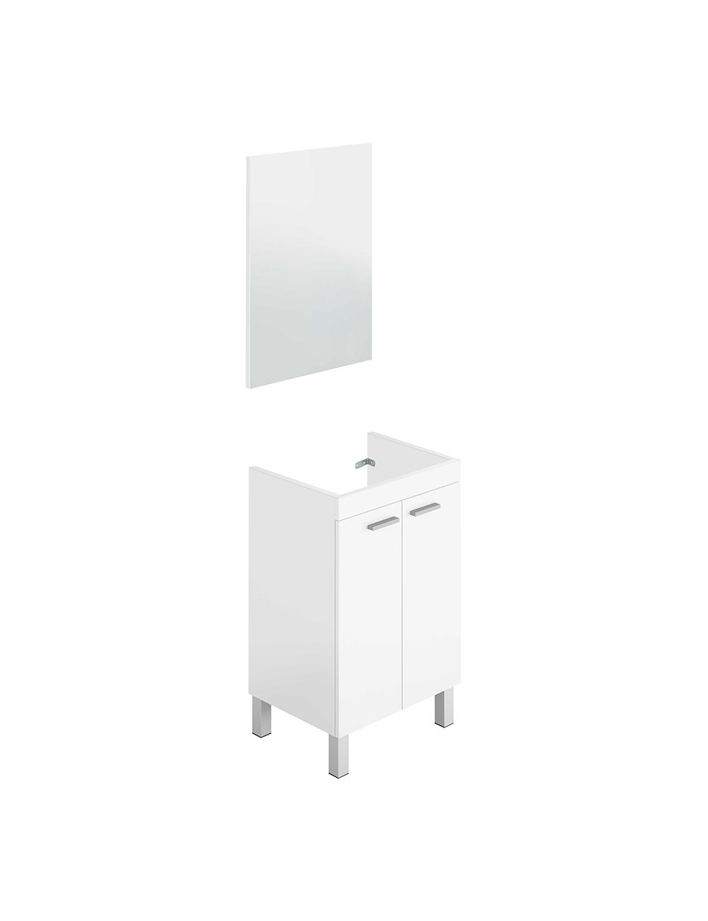 Mueble lavabo 50 2 puertas + espejo koncept