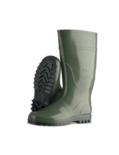 Bota de agua caña alta color verde oliva talla 41