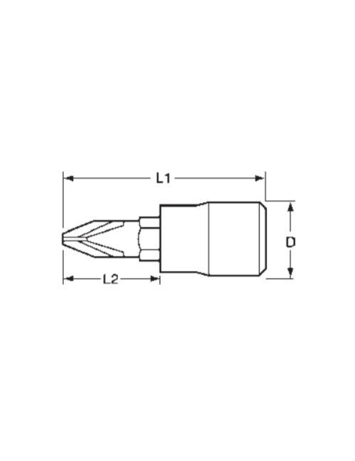 VASO PUNTA PH2 1/4"...