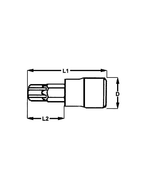 VASO PUNTA TORX30 1/4"...