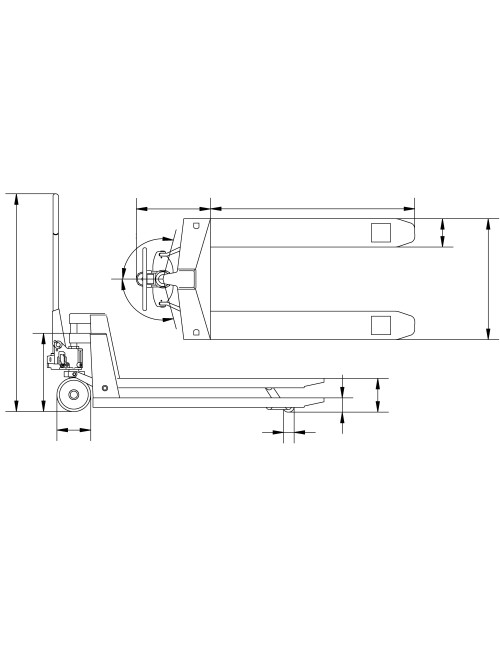 TRANSPALETA PHW 2507, 2500 KG.