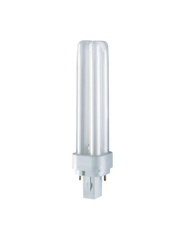 Bombilla bajo consumo g24d-2 pl-c 2-pins 18 w 1200 lm 6500 k luz fria 150 x 35 mm