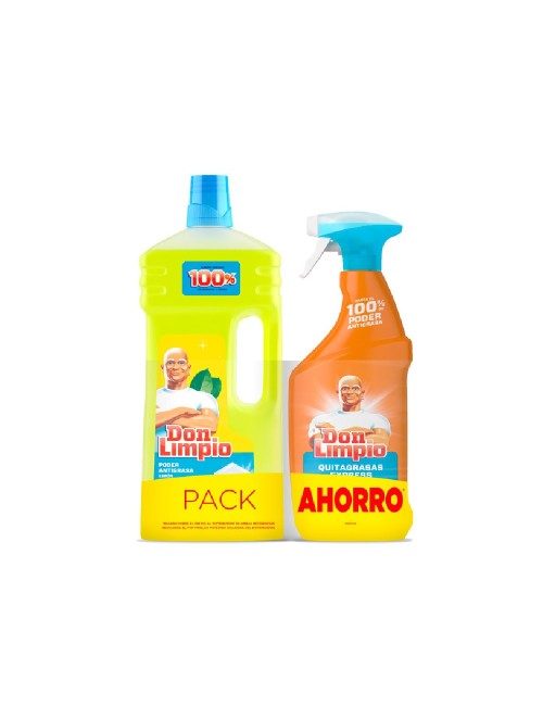 Pack don limpio limón 1300 ml + pistola cocina 720 ml